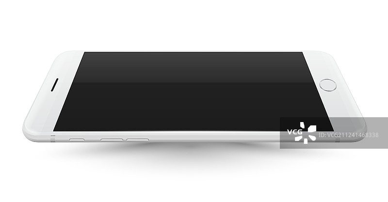 白色智能手机模型，类似iPhone图片素材