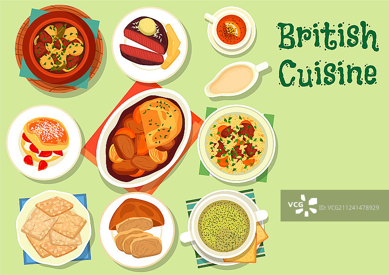 英国美食健康午餐图标设计图片素材