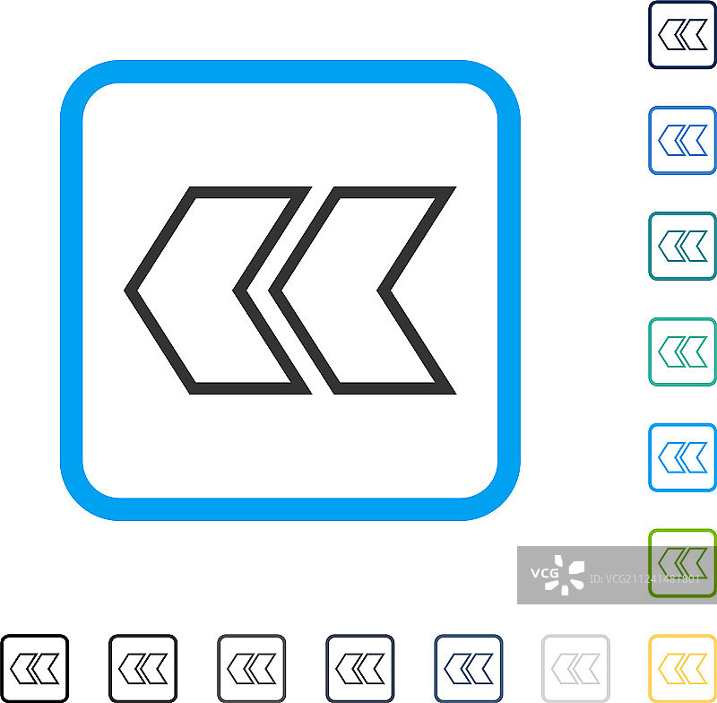 左移框架图标图片素材