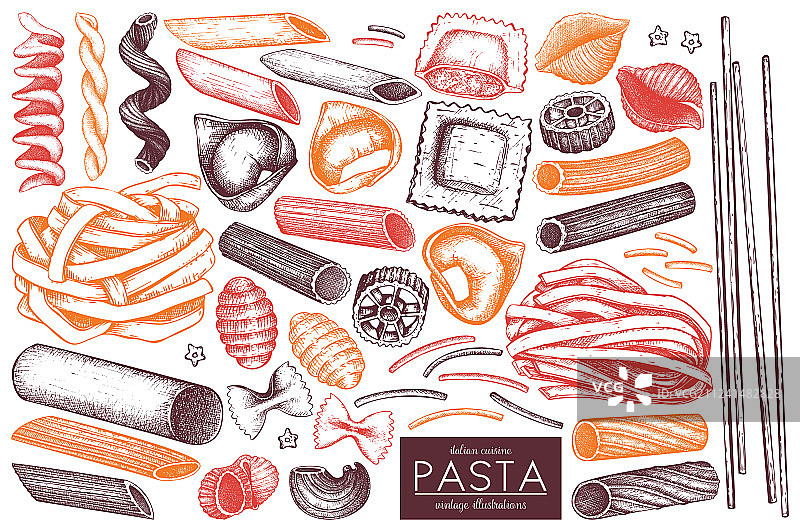 意大利面合集图片素材