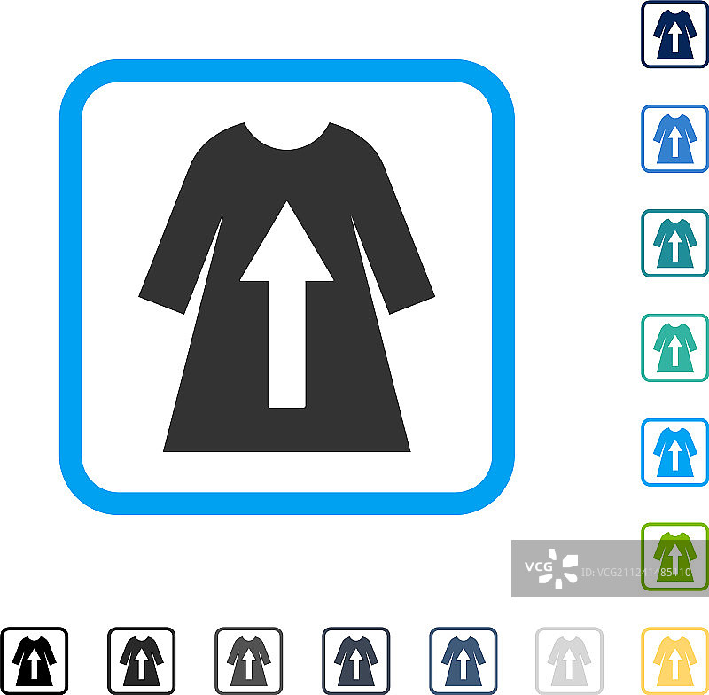 脱下女装框架图标图片素材