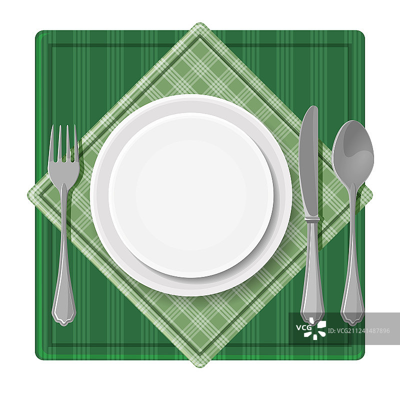 餐盘与刀叉勺图片素材