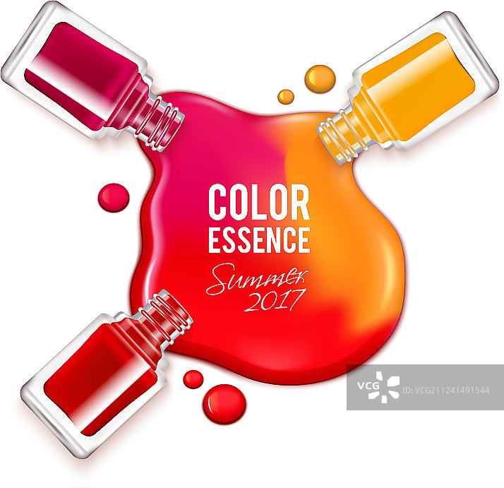 洒出的指甲油图片素材