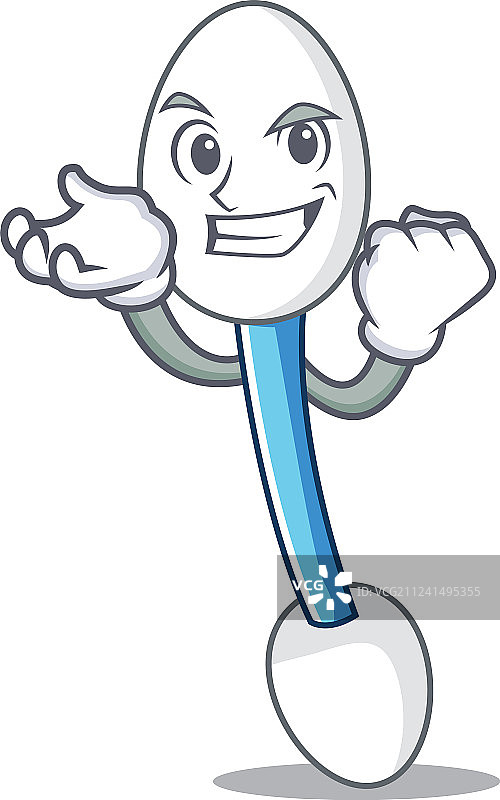 成功的棉签卡通角色图片素材