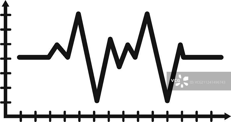 简约风格心电图图标图片素材