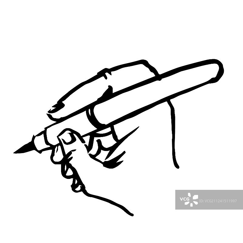 手绘涂鸦手写与笔图片素材