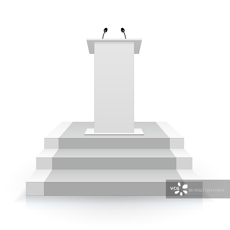 楼梯上的演讲台，用于表演图片素材