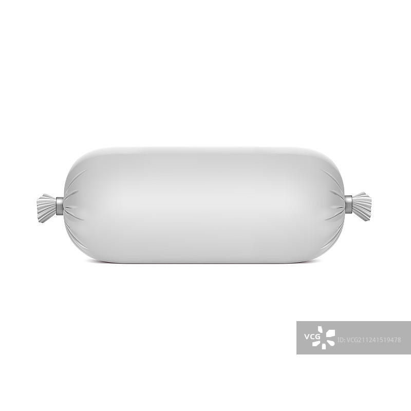 逼真香肠聚乙烯包装图片素材