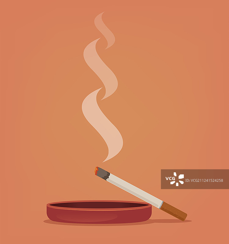 吸烟烟灰缸图片素材