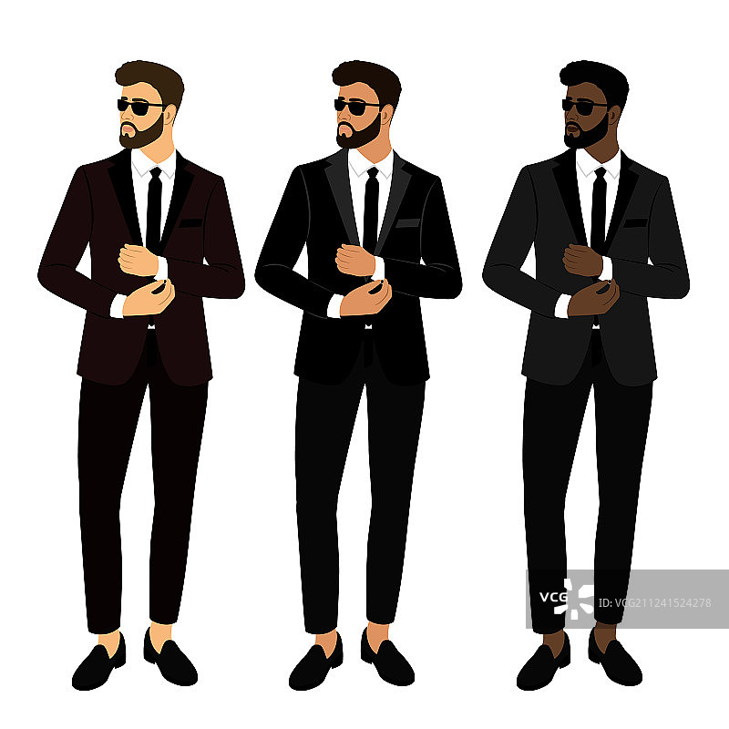 男士婚礼西装和礼服系列图片素材