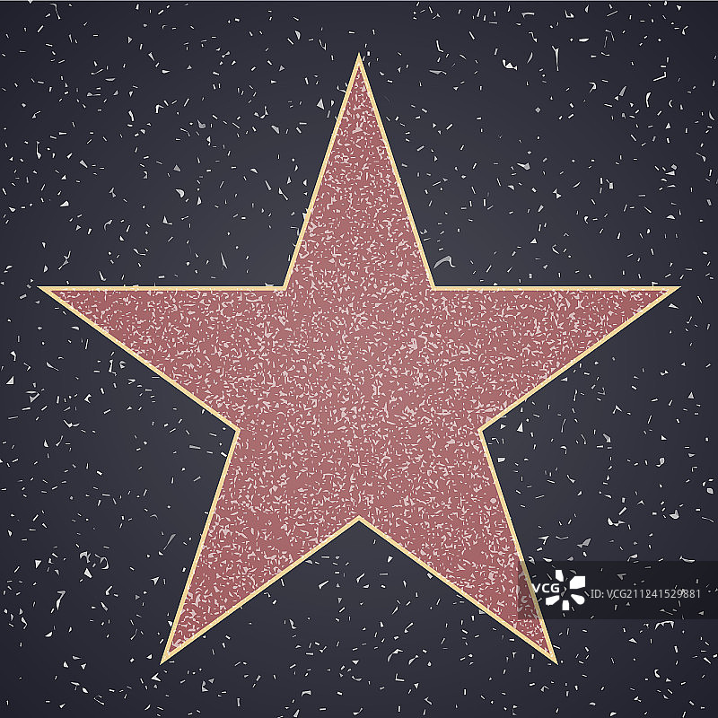 星光大道星星空白模板图片素材