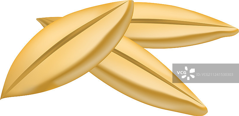 小麦谷物图标写实风格图片素材