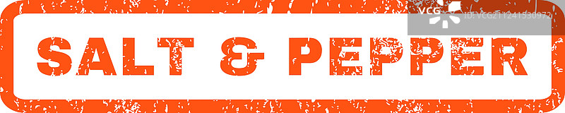 盐和胡椒橡胶印章图片素材