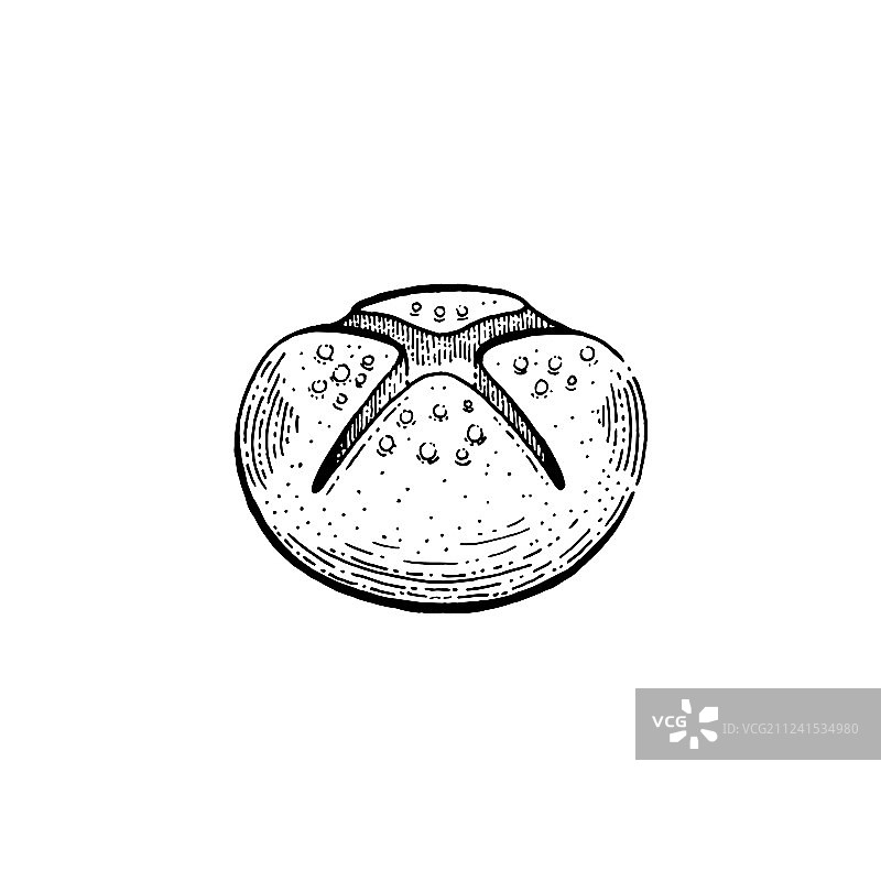 手绘小麦谷物图片素材