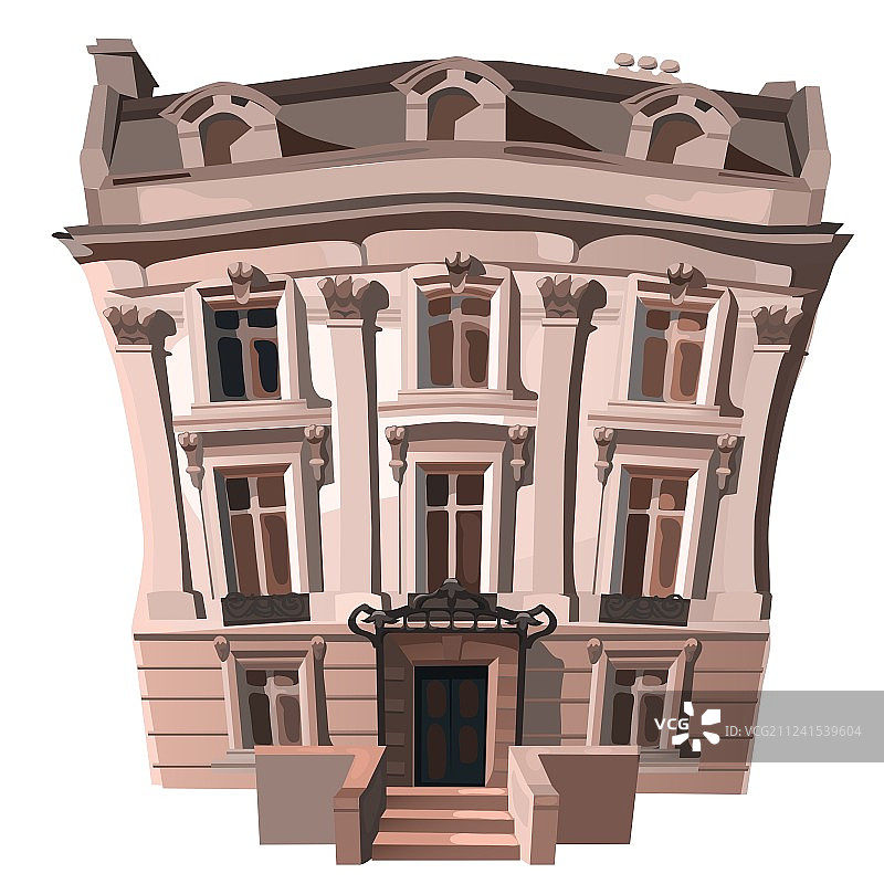 欧美风格的复古房屋图片素材