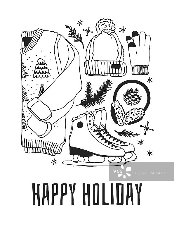 手绘时尚创意墨水艺术图片素材