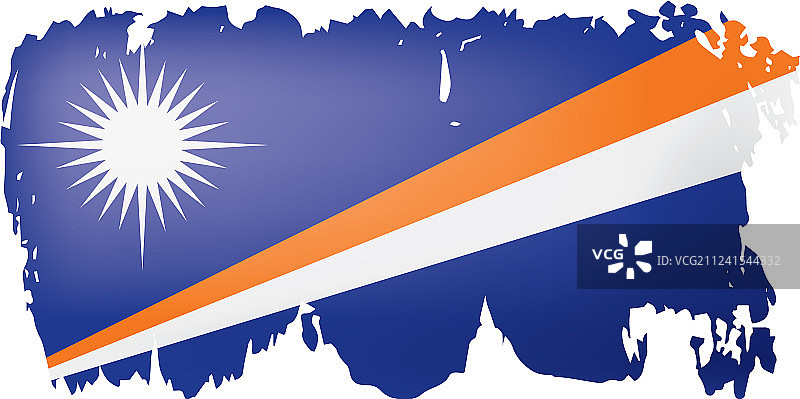 马绍尔群岛国旗上图片素材