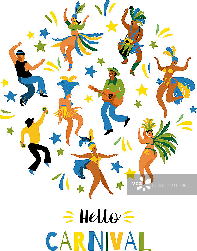 有趣的巴西狂欢节图片素材