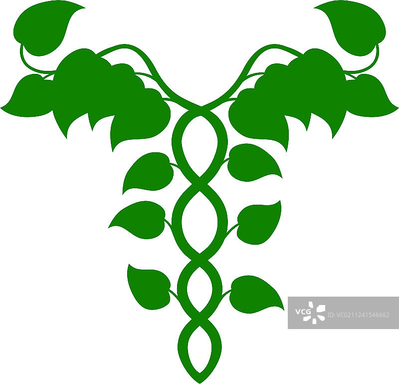 整体医学的卡杜西斯或DNA概念图片素材