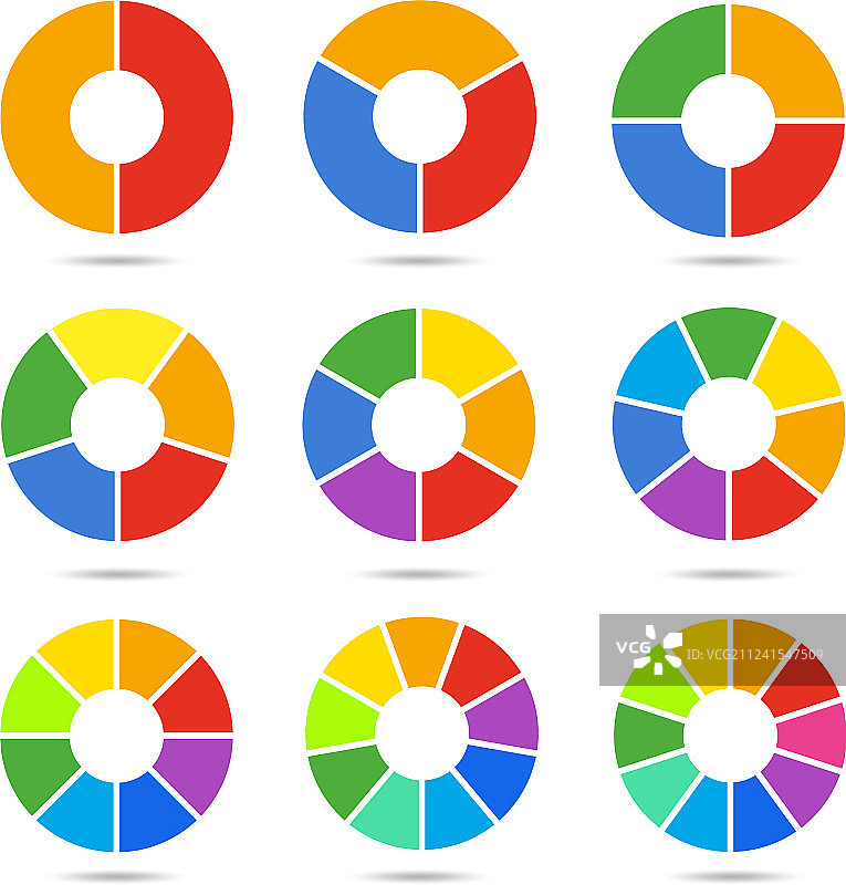 圆形分割图案合集图片素材