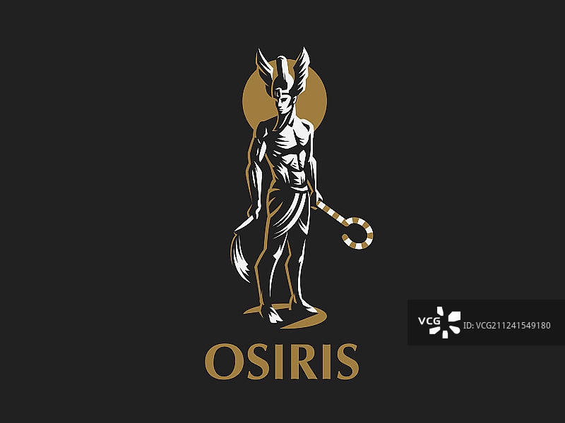 埃及神奥西里斯的象征图片素材