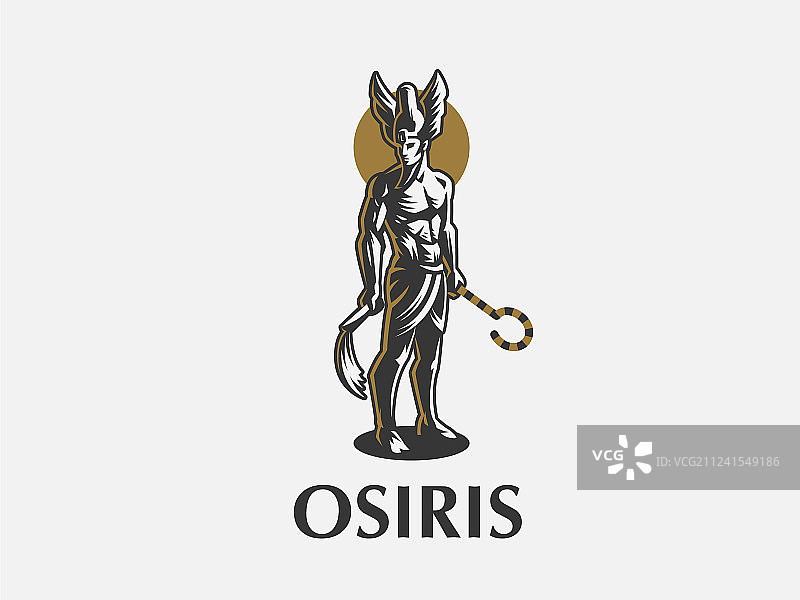 埃及神奥西里斯的象征图片素材
