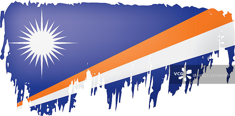 马绍尔群岛国旗上图片素材