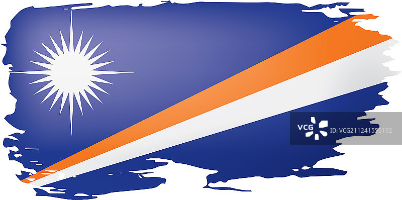 马绍尔群岛国旗上图片素材