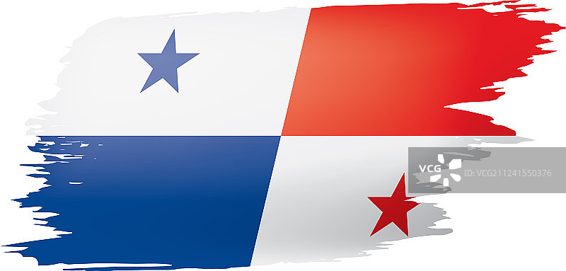 一面白色的巴拿马国旗图片素材