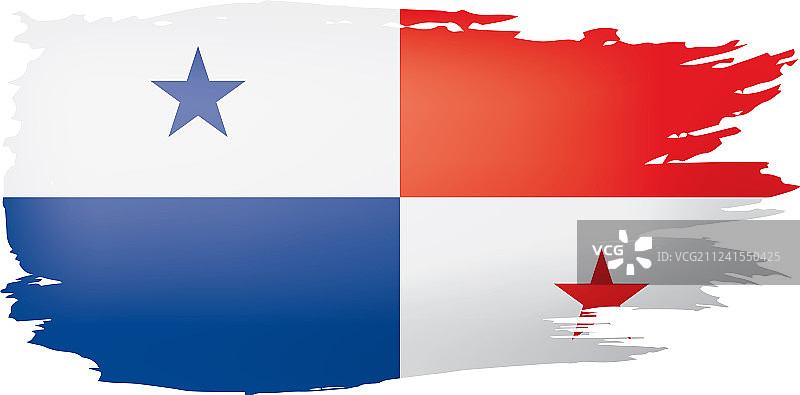 一面白色的巴拿马国旗图片素材