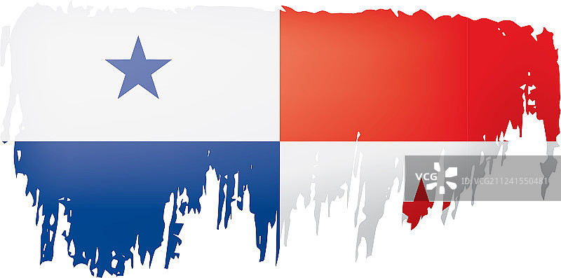 一面白色的巴拿马国旗图片素材