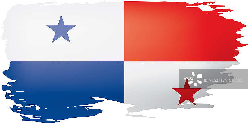 一面白色的巴拿马国旗图片素材