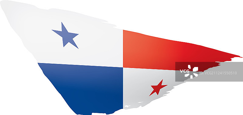 一面白色的巴拿马国旗图片素材