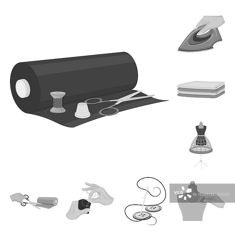 工作室和设备单色图标合集图片素材