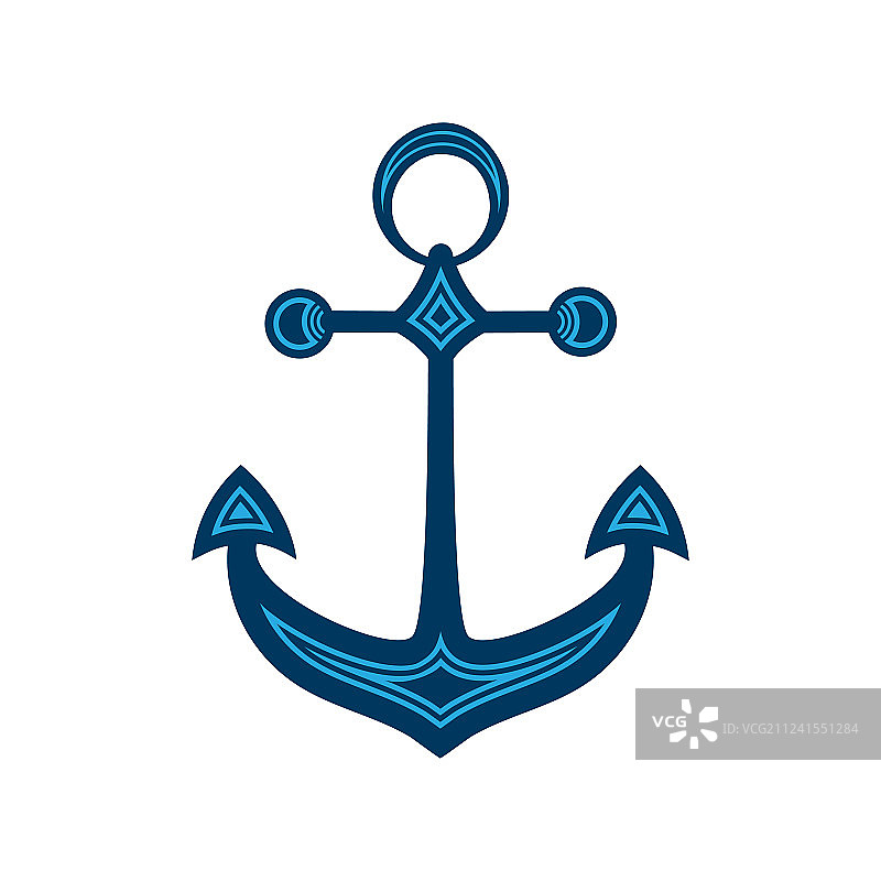 带有几何图案logo的水锚图片素材