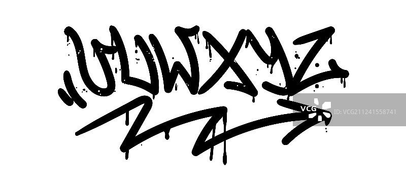 涂鸦字母图片素材