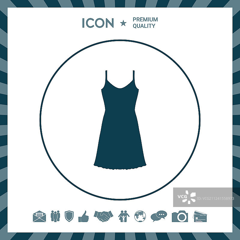 女式夏装晚礼服或睡衣图片素材