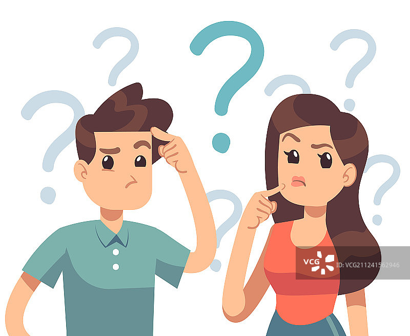 年轻困惑的夫妇图片素材