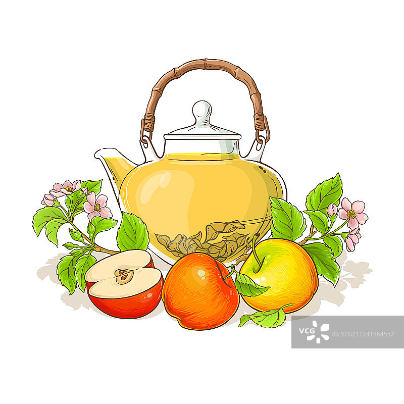 苹果茶图片素材