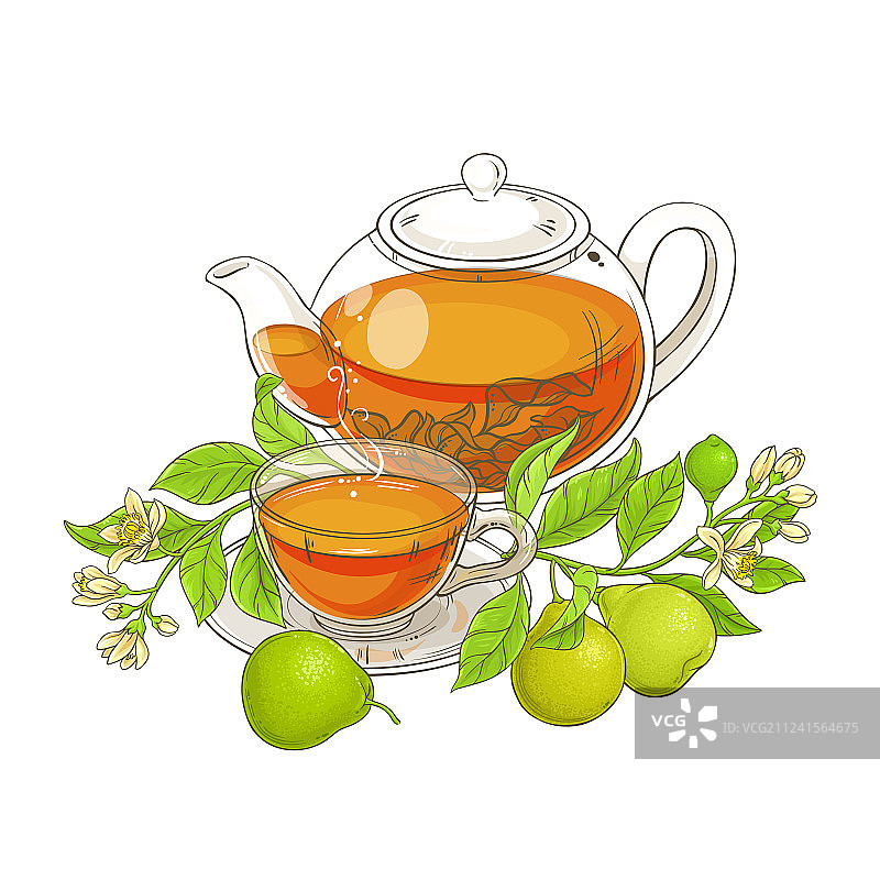 佛手柑茶图片素材