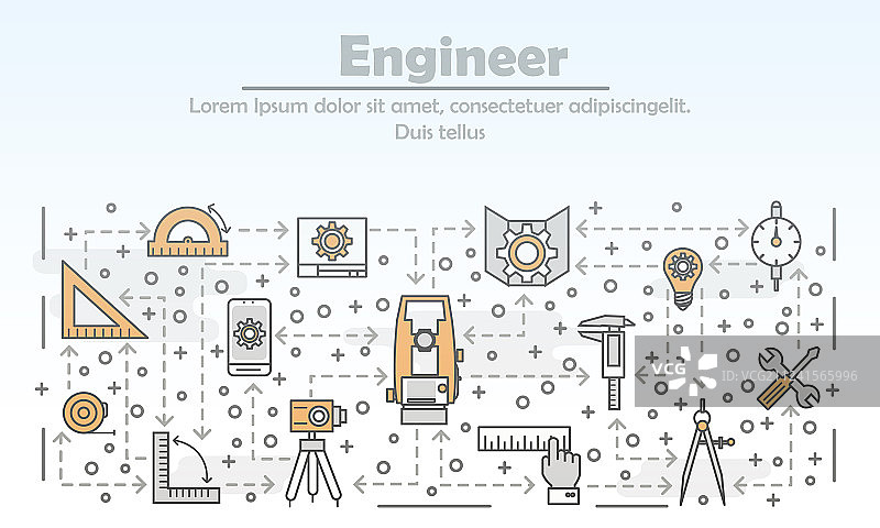 工程师海报banner模板图片素材