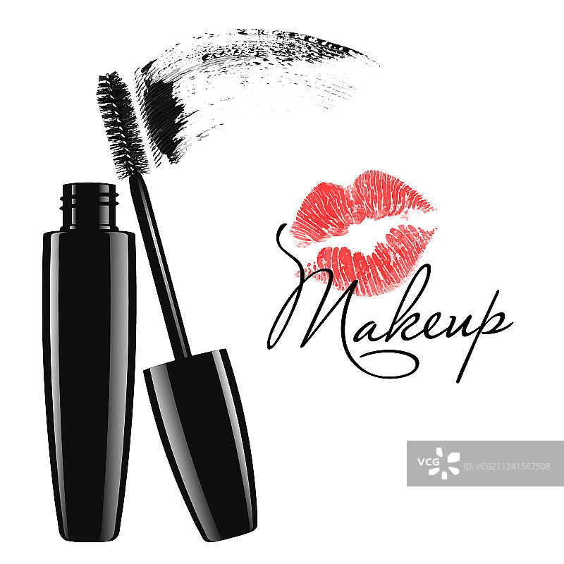 化妆品产品设计睫毛膏管图片素材