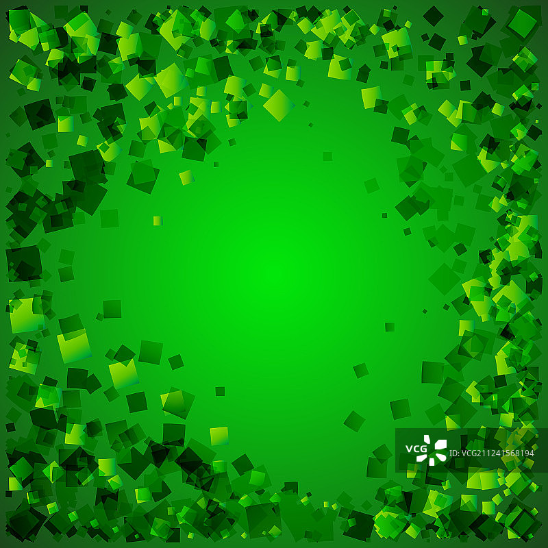 绿色菱形自然贺卡图片素材