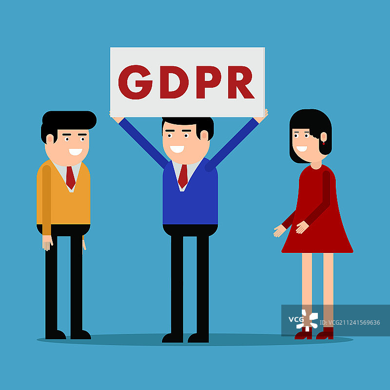 关于GDPR的通知图片素材