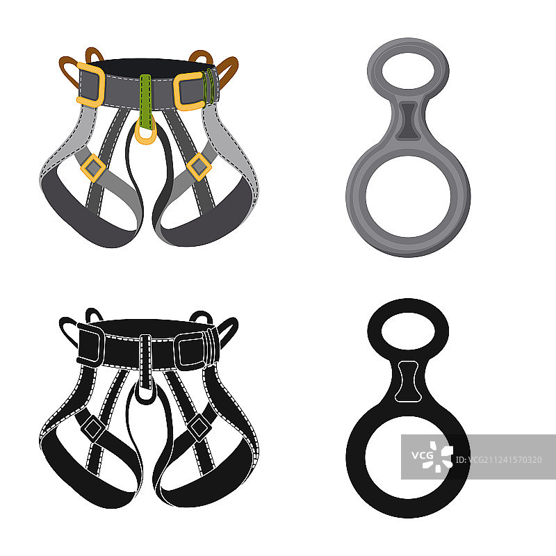 登山和山峰图标设计图片素材