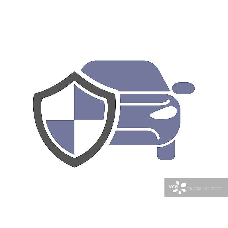 汽车防护盾牌碰撞保险标志图片素材