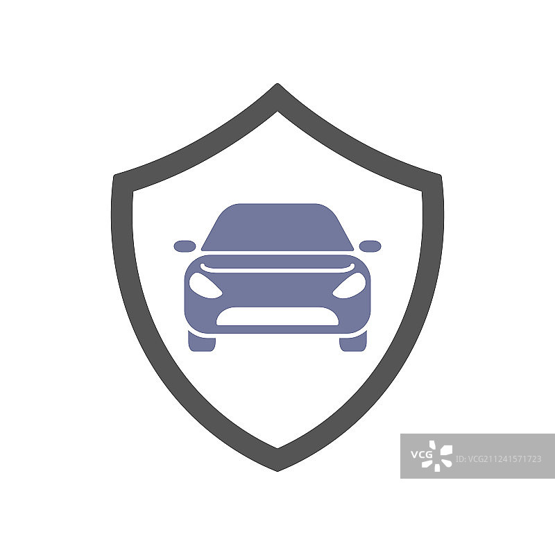 保护汽车安全盾牌图片素材