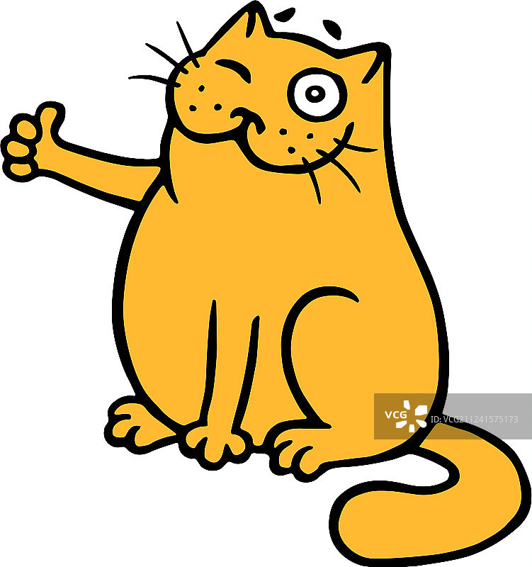 猫咪示意一切安好图片素材