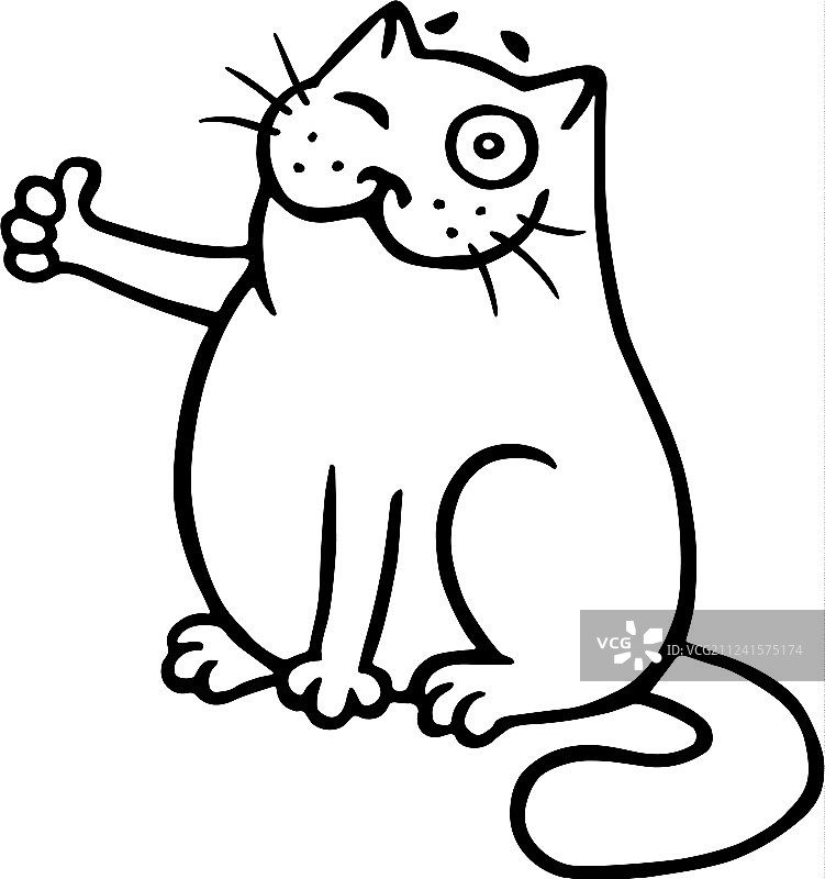 猫点赞图片素材