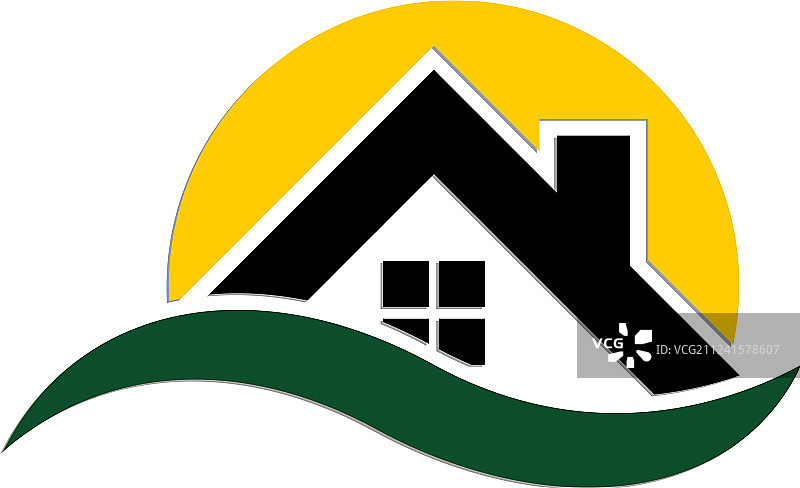 乡村别墅标志图片素材